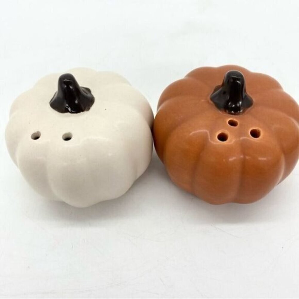 Pumpkin Salt and Pepper Shaker Set New